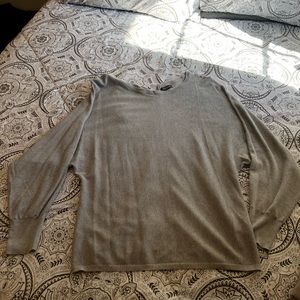 Fancy gray long sleeve top